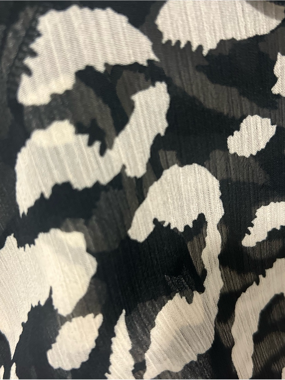 ZARA RUFFLED ANIMAL PRINT TOP - Picture 6 of 6